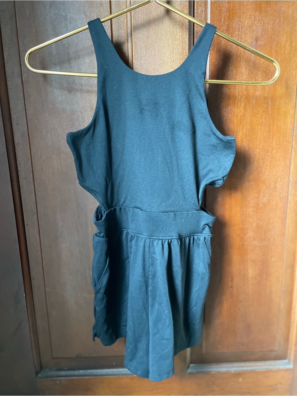 abercrombie kids girls size 9/10 black romper